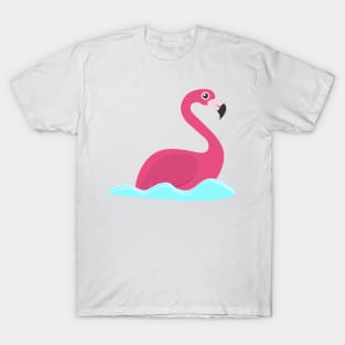 swimming flamingo T-Shirt